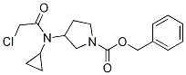 3-[(2-Chloro-acetyl)-cyclopropyl-aMino]-pyrrolidine-1-carboxylic acid benzyl ester Struktur