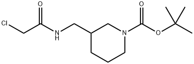 3-[(2-Chloro-acetylaMino)-Methyl]-piperidine-1-carboxylic acid tert-butyl ester Struktur