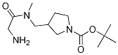 3-{[(2-AMino-acetyl)-Methyl-aMino]-Methyl}-pyrrolidine-1-carboxylic acid tert-butyl ester Struktur