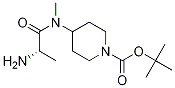 4-[((S)-2-AMino-propionyl)-Methyl-aMino]-piperidine-1-carboxylic acid tert-butyl ester Struktur