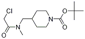 4-{[(2-Chloro-acetyl)-Methyl-aMino]-Methyl}-piperidine-1-carboxylic acid tert-butyl ester Struktur