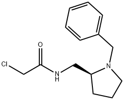 N-((S)-1-Benzyl-pyrrolidin-2-ylMethyl)-2-chloro-acetaMide Struktur