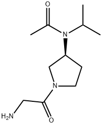 N-[(S)-1-(2-AMino-acetyl)-pyrrolidin-3-yl]-N-isopropyl-acetaMide Struktur