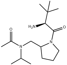 N-[1-((S)-2-AMino-3,3-diMethyl-butyryl)-pyrrolidin-2-ylMethyl]-N-isopropyl-acetaMide Struktur