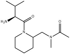 N-[1-((S)-2-AMino-3-Methyl-butyryl)-piperidin-2-ylMethyl]-N-Methyl-acetaMide Struktur