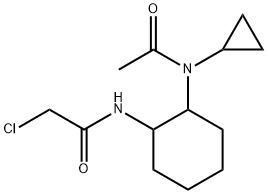 N-[2-(Acetyl-cyclopropyl-aMino)-cyclohexyl]-2-chloro-acetaMide Struktur