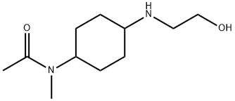 N-[4-(2-Hydroxy-ethylaMino)-cyclohexyl]-N-Methyl-acetaMide Struktur