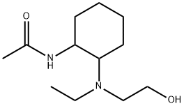 N-{2-[Ethyl-(2-hydroxy-ethyl)-aMino]-cyclohexyl}-acetaMide Struktur