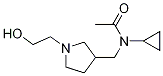 N-Cyclopropyl-N-[1-(2-hydroxy-ethyl)-pyrrolidin-3-ylMethyl]-acetaMide Struktur