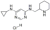 N-Cyclopropyl-N'-piperidin-2-ylMethyl-pyriMidine-4,6-diaMine hydrochloride Struktur