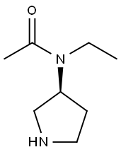 N-Ethyl-N-(S)-pyrrolidin-3-yl-acetaMide Struktur