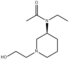 N-Ethyl-N-[(S)-1-(2-hydroxy-ethyl)-piperidin-3-yl]-acetaMide Struktur