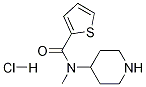 Thiophene-2-carboxylic acid Methyl-piperidin-4-yl-aMide hydrochloride Struktur