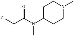 2-chloro-N-methyl-N-(1-methylpiperidin-4-yl)acetamide Struktur