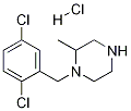 1-(2,5-Dichloro-benzyl)-2-methyl-piperazine hydrochloride Struktur