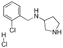 (2-Chloro-benzyl)-pyrrolidin-3-yl-amine hydrochloride Struktur