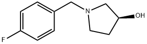 (S)-1-(4-Fluoro-benzyl)-pyrrolidin-3-ol Struktur