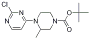 4-(2-Chloro-pyrimidin-4-yl)-3-methyl-piperazine-1-carboxylic acid tert-butyl ester Struktur