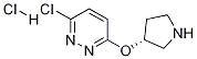 3-Chloro-6-((R)-pyrrolidin-3-yloxy)-pyridazine hydrochloride Struktur