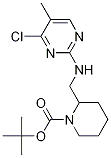 2-[(4-Chloro-5-methyl-pyrimidin-2-ylamino)-methyl]-piperidine-1-carboxylic acid tert-butyl ester Struktur