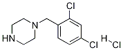 1-(2,4-Dichloro-benzyl)-piperazine hydrochloride Struktur