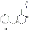 1-(2-Chloro-benzyl)-3-methyl-piperazine hydrochloride Struktur