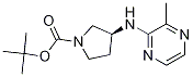 (S)-3-(3-Methyl-pyrazin-2-ylamino)-pyrrolidine-1-carboxylic acid tert-butyl ester Struktur