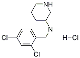 (2,4-Dichloro-benzyl)-methyl-piperidin-3-yl-amine hydrochloride Struktur