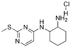 N-(2-Methylsulfanyl-pyrimidin-4-yl)-cyclohexane-1,2-diamine hydrochloride Struktur