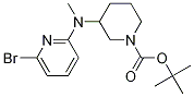 3-[(6-Bromo-pyridin-2-yl)-methyl-amino]-piperidine-1-carboxylic acid tert-butyl ester Struktur