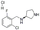 (2-Chloro-6-fluoro-benzyl)-(S)-pyrrolidin-3-yl-amine hydrochloride Struktur