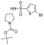 (S)-3-(5-Bromo-thiophene-2-sulfonylamino)-pyrrolidine-1-carboxylic acid tert-butyl ester Struktur