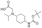 (1R,4R)-[(4-tert-ButoxycarbonylaMino-cyclohexyl)-isopropyl-aMino]-acetic acid Struktur