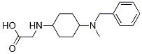 (1R,4R)-[4-(Benzyl-Methyl-aMino)-cyclohexylaMino]-acetic acid Struktur