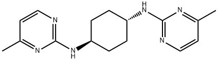 (1R,4R)-N,N'-Bis-(4-Methyl-pyriMidin-2-yl)-cyclohexane-1,4-diaMine Struktur