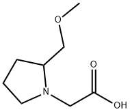 (2-MethoxyMethyl-pyrrolidin-1-yl)-acetic acid Struktur