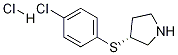 (R)-3-(4-Chloro-phenylsulfanyl)-pyrrolidine hydrochloride Struktur