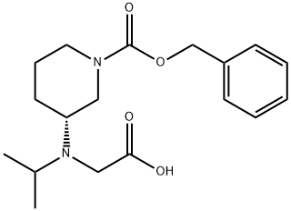 (R)-3-(CarboxyMethyl-isopropyl-aMino)-piperidine-1-carboxylic acid benzyl ester Struktur