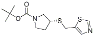 (R)-3-(Thiazol-5-ylMethylsulfanyl)-
pyrrolidine-1-carboxylic acid tert-
butyl ester Struktur