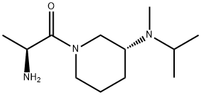 (S)-2-AMino-1-[(R)-3-(isopropyl-Methyl-aMino)-piperidin-1-yl]-propan-1-one Struktur