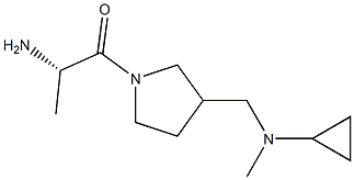 (S)-2-AMino-1-{3-[(cyclopropyl-Methyl-aMino)-Methyl]-pyrrolidin-1-yl}-propan-1-one Struktur