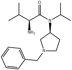 (S)-2-AMino-N-((S)-1-benzyl-pyrrolidin-3-yl)-N-isopropyl-3-Methyl-butyraMide Struktur