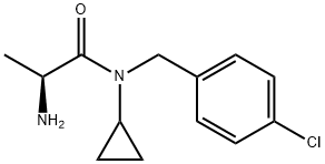 (S)-2-AMino-N-(4-chloro-benzyl)-N-cyclopropyl-propionaMide Struktur