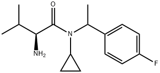 (S)-2-AMino-N-cyclopropyl-N-[1-(4-fluoro-phenyl)-ethyl]-3-Methyl-butyraMide Struktur