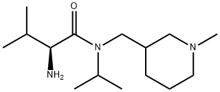 (S)-2-AMino-N-isopropyl-3-Methyl-N-(1-Methyl-piperidin-3-ylMethyl)-butyraMide Struktur