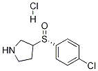 (S)-3-(4-Chloro-benzenesulfinyl)-pyrrolidine hydrochloride Struktur