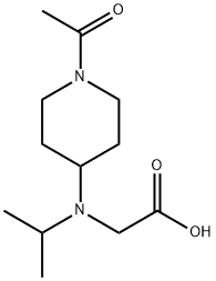 [(1-Acetyl-piperidin-4-yl)-isopropyl-aMino]-acetic acid Struktur