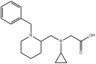 [(1-Benzyl-piperidin-2-ylMethyl)-cyclopropyl-aMino]-acetic acid Struktur