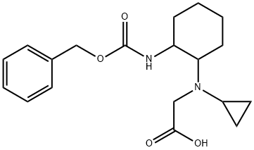 [(2-BenzyloxycarbonylaMino-cyclohexyl)-cyclopropyl-aMino]-acetic acid Struktur