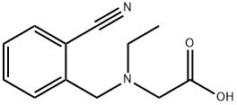 [(2-Cyano-benzyl)-ethyl-aMino]-acetic acid Struktur